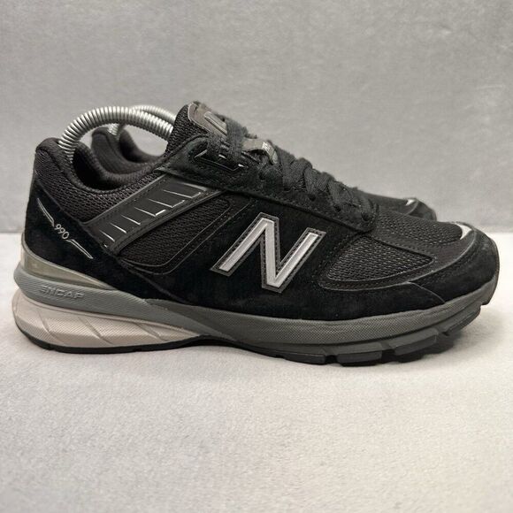 New Balance 990v5 Womens Size 9 Shoes Black/Silver Casual Sneakers Made in USA - Picture 1 of 9